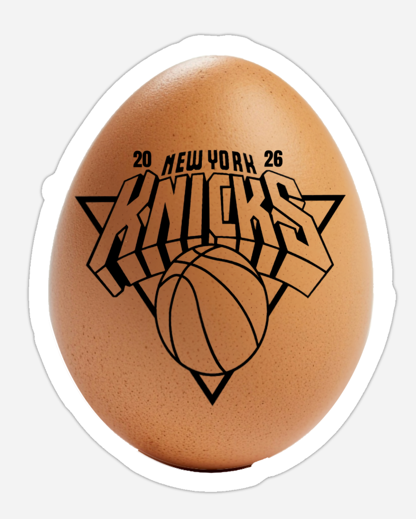 New York Knicks 2026 NBA Finals Sticker – Egg Edition